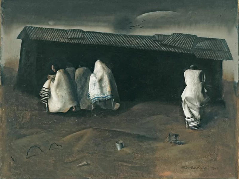 1904-Felix Nussbaum - Sinagoga del campo di Saint-Cyprien. 1941